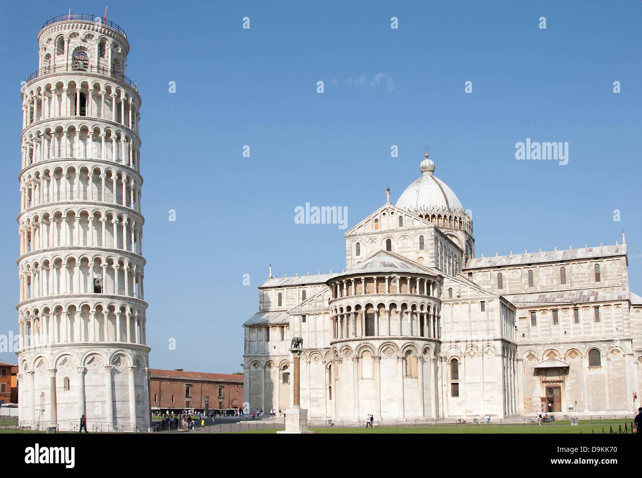 Leaning Tower of Pisa & Cathedral, Pisa, Italy, Stock Photo