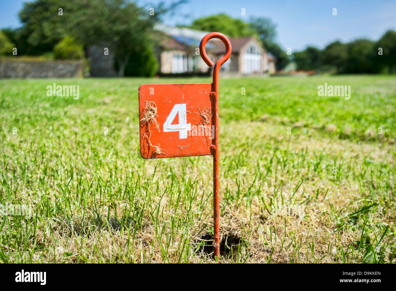 Golf Pitch and Putt Hole Flag Stock Photo Alamy