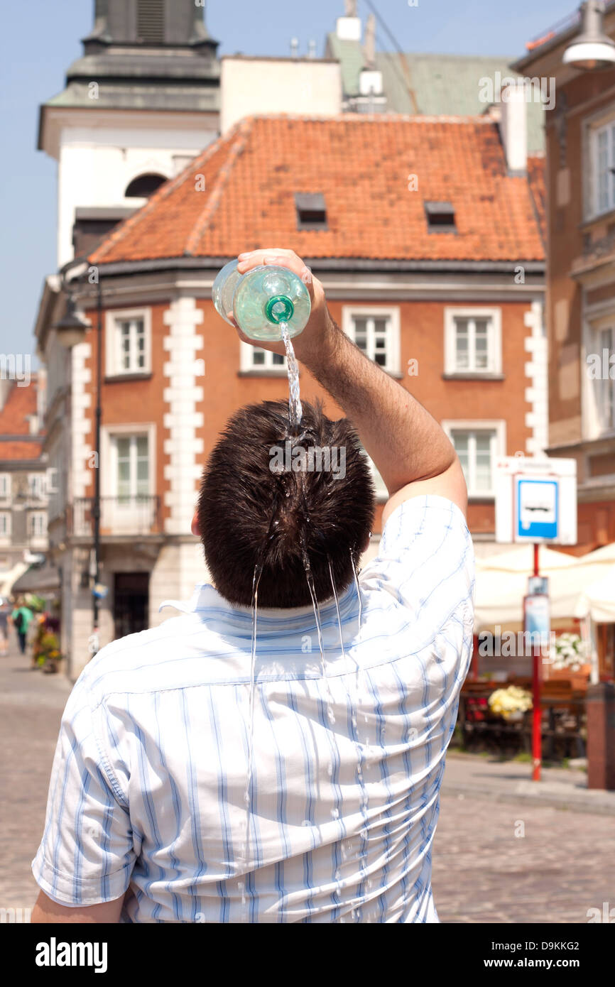 Man sweltering heat hires stock photography and images Alamy
