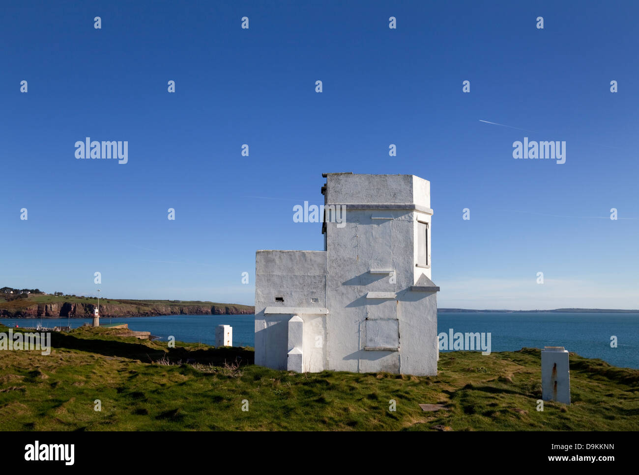 The Old Coastguard Station, Dunmore East Fishing Port, County Waterford, Ireland Stock Photo