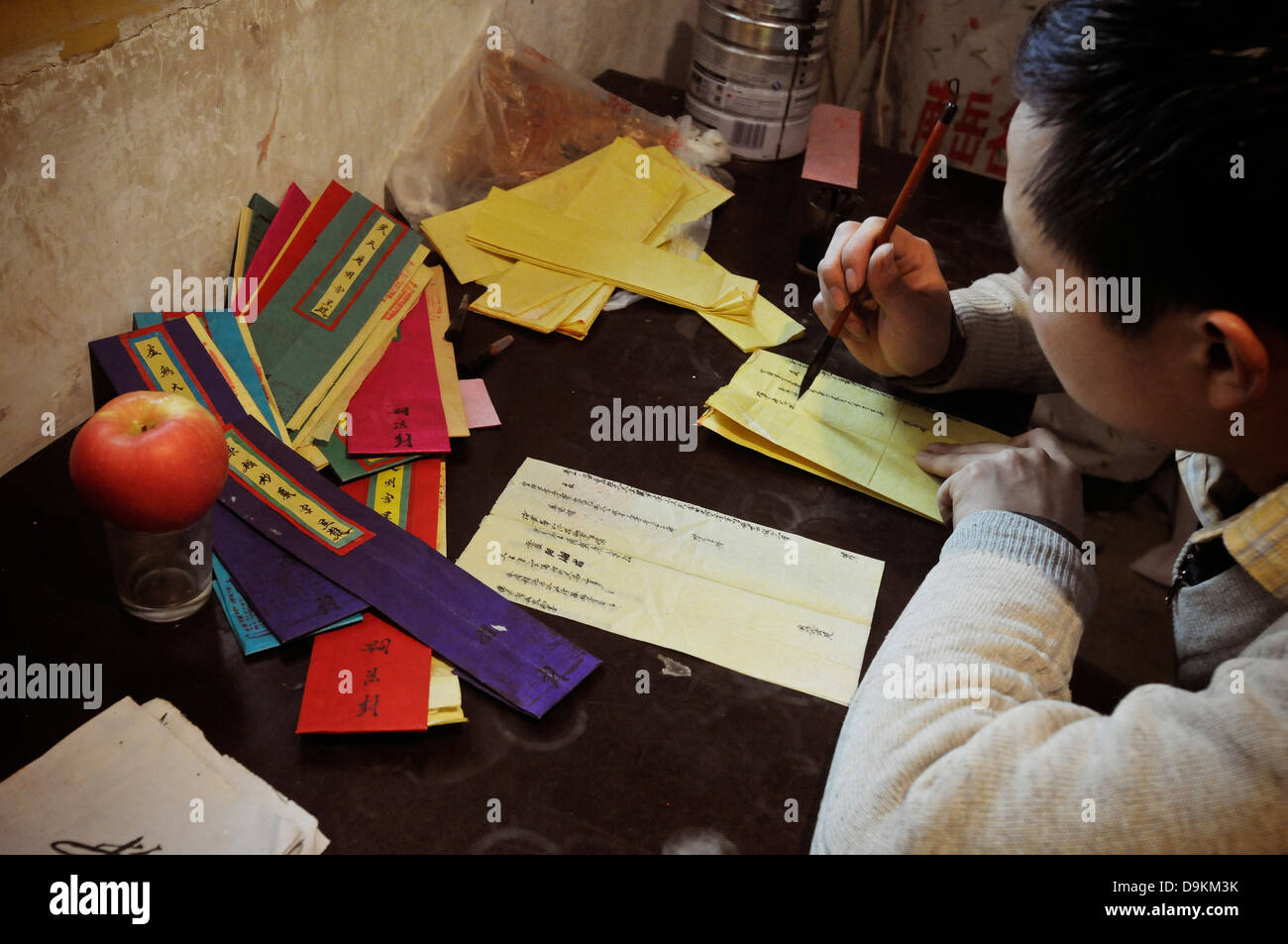 Life on Hengshan — one of China's most important sacred mountains for Daoists (Taoists). Stock Photo