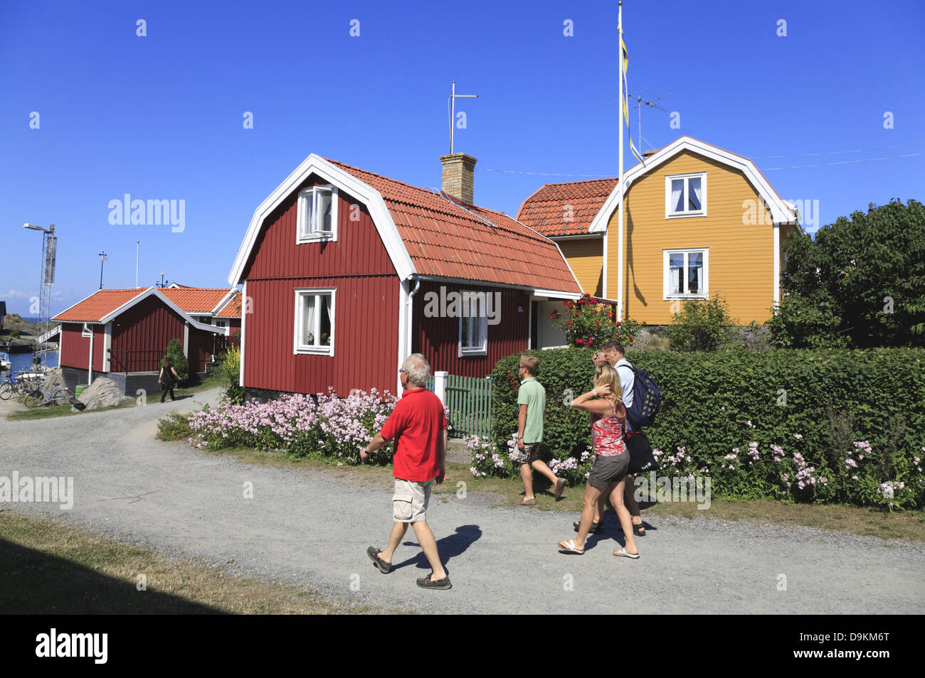 Landsort Island (Oeja), typical wooden houses, Stockholm Archipelago