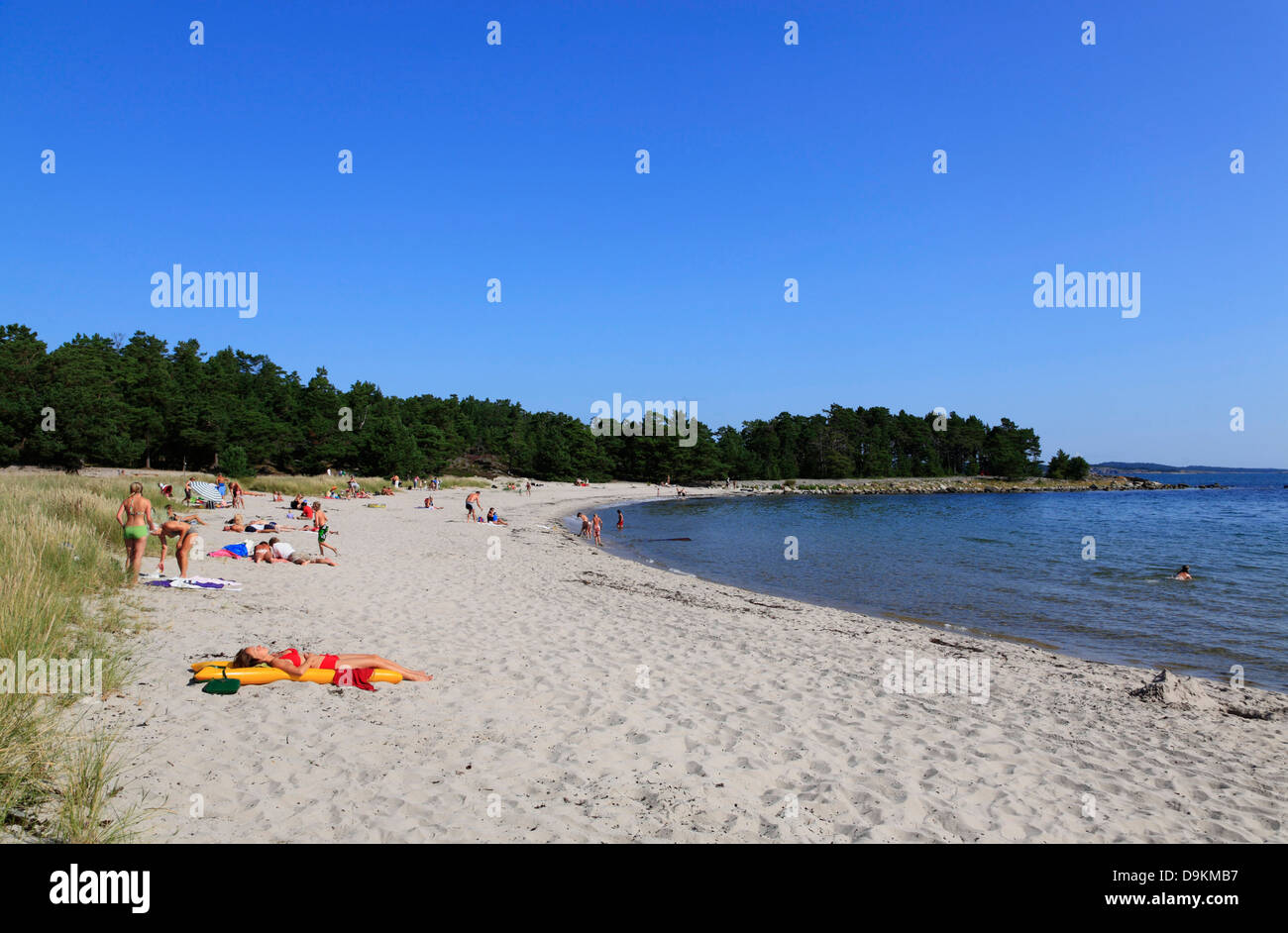 Storsand beach, Nattaroe Island, Stockholm Archipelago, baltic sea coast, Sweden, Scandinavia Stock Photo