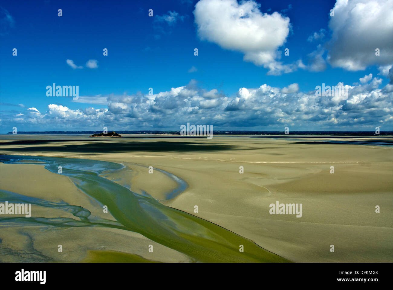 Beach at low tide in Normandy, France Stock Photo - Alamy