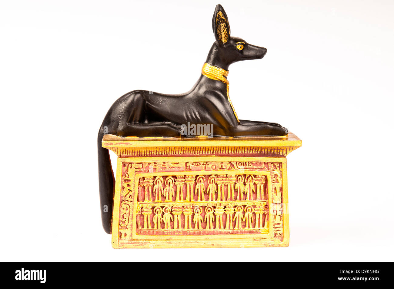 reproduction statue of Anubis Egyptian god Stock Photo Alamy