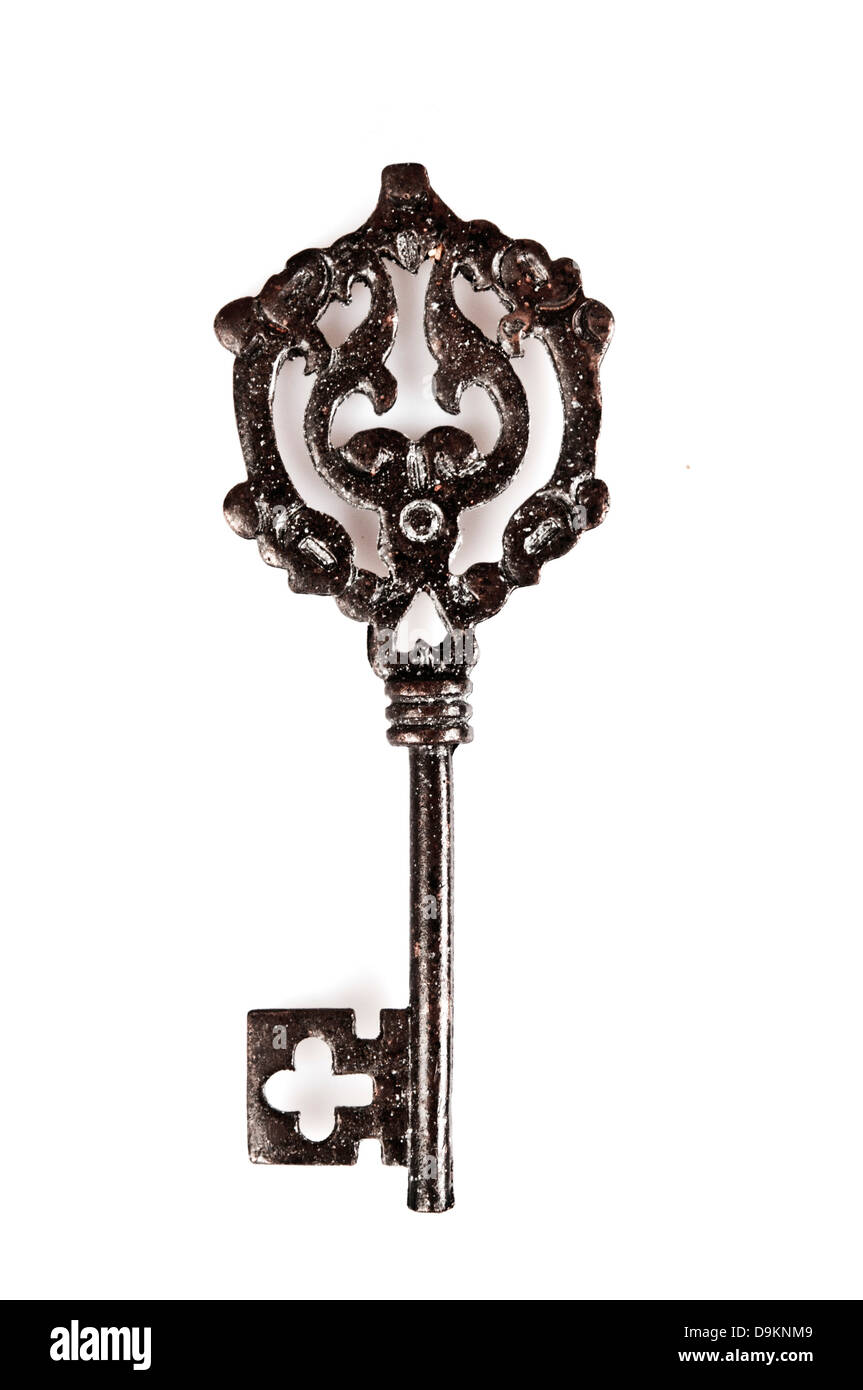 Gothic ornate skeleton key Stock Photo Alamy
