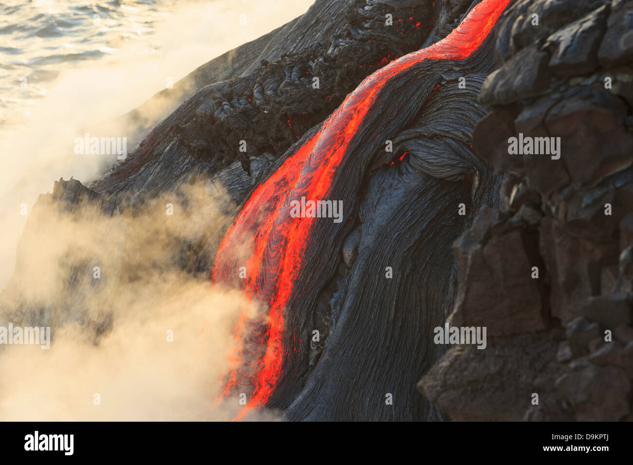 Kilauea Lava Flow, Kalapana, Big Island, Hawaii, USA Stock Photo Alamy
