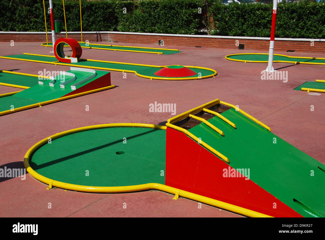 Mini golf course in Calella Spain Europe Stock Photo Alamy