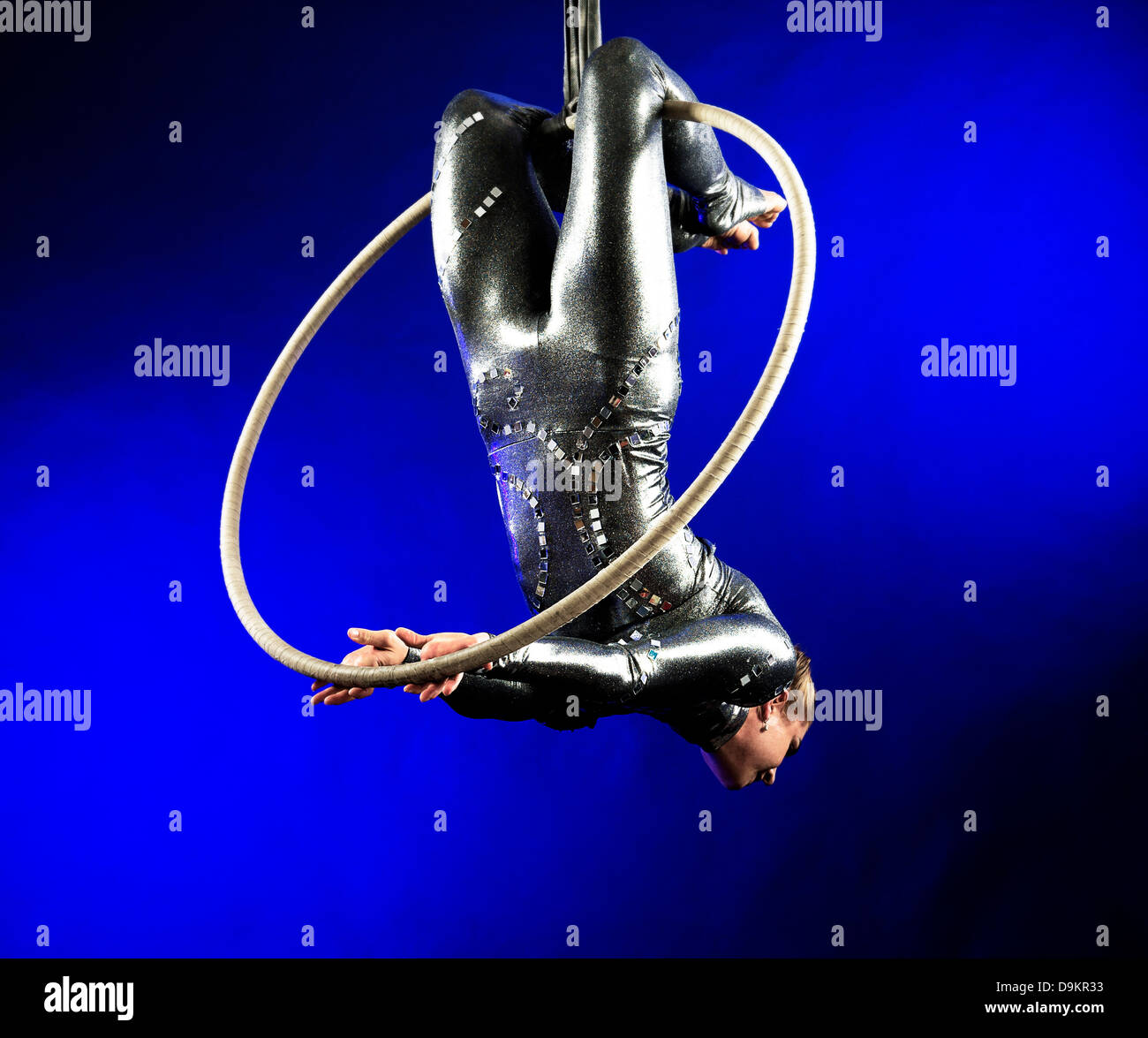 Woman performing acrobatics Stock Photo Alamy