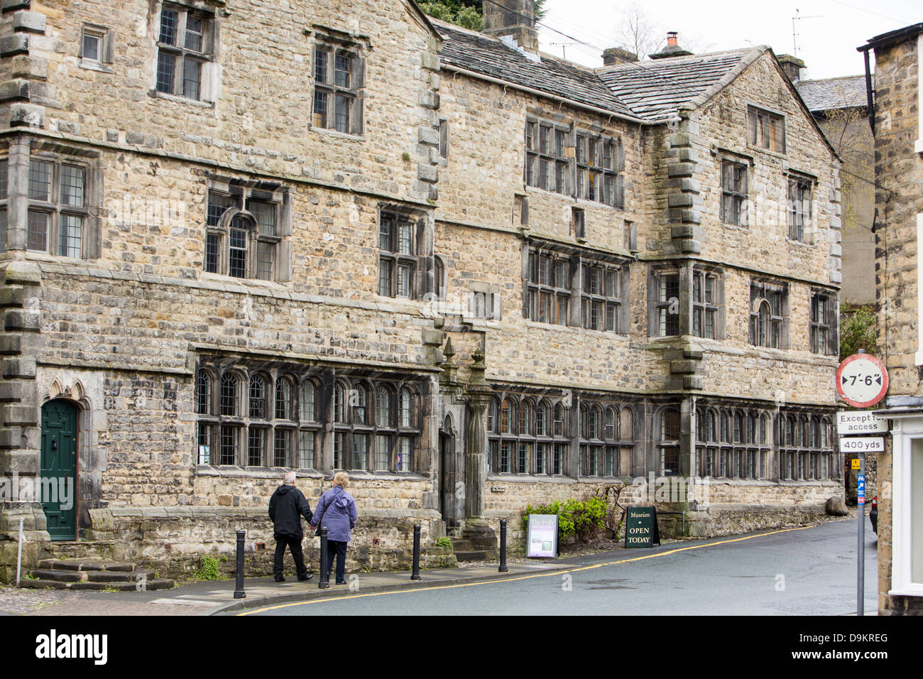 An old manor house in Settle, Yorkshire, UK Stock Photo Alamy