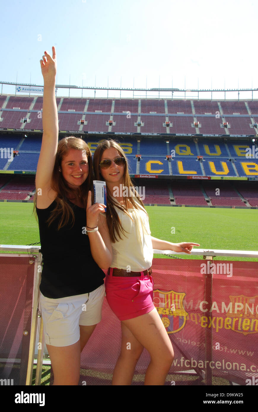 Camp Nou,  Barcelona football stadium Spain Stock Photo