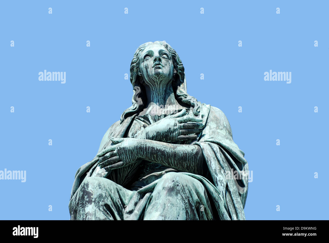 Statue of a woman, forming part of the monument to Emperor Francis I