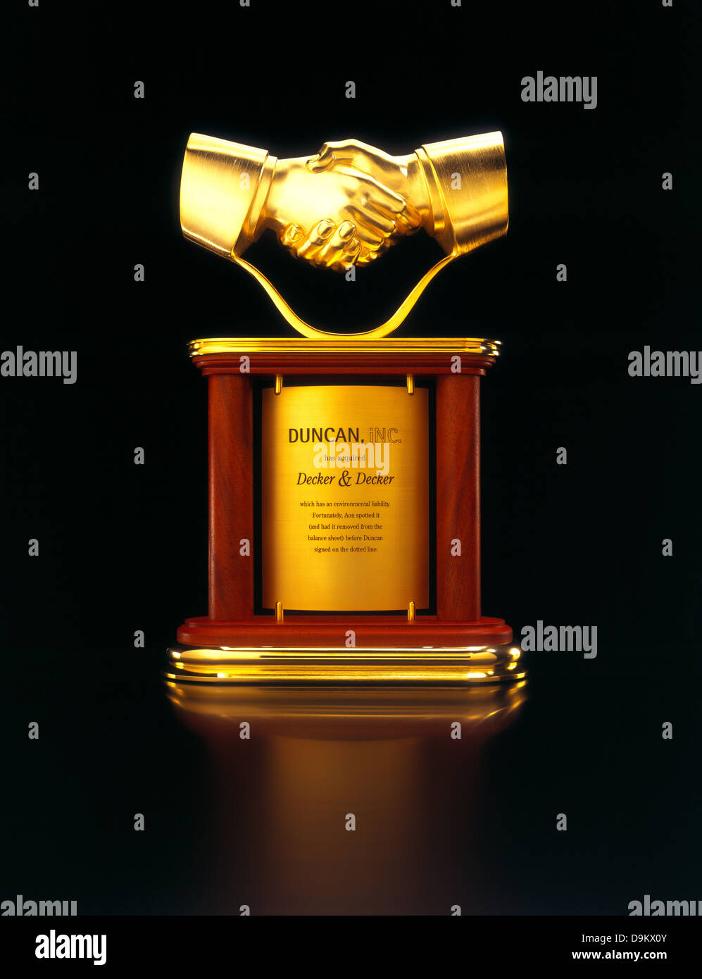 Corporate Trophy Stock Photo