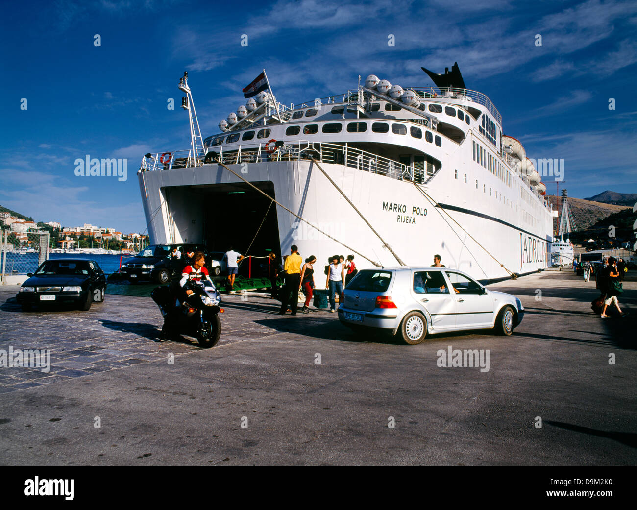 jadrolinija line ferry between bari & dubrovnik dubrovnik croatia Stock  Photo - Alamy