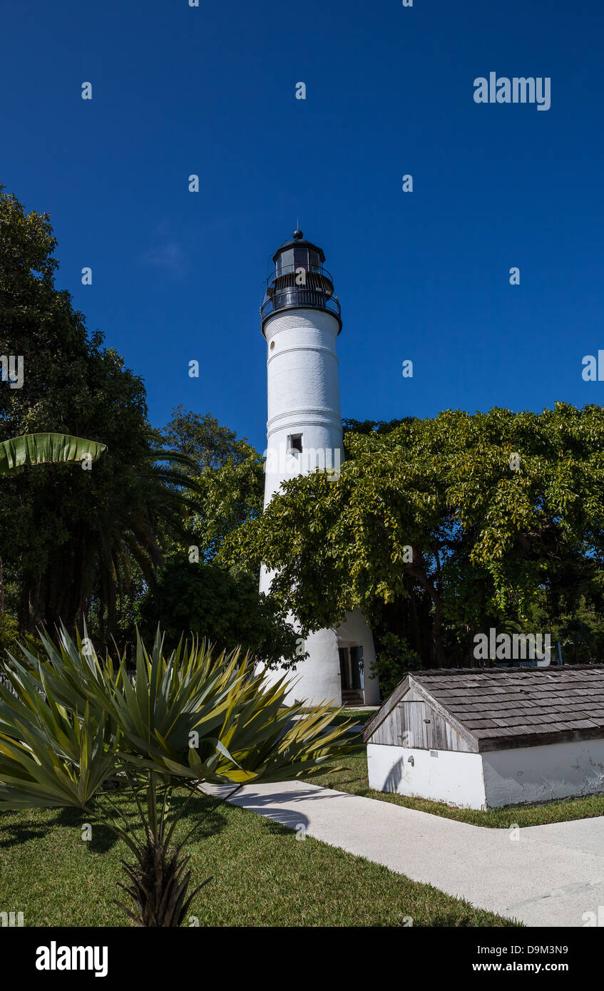 Historic Key West Florida Lighthouse Stock Photo