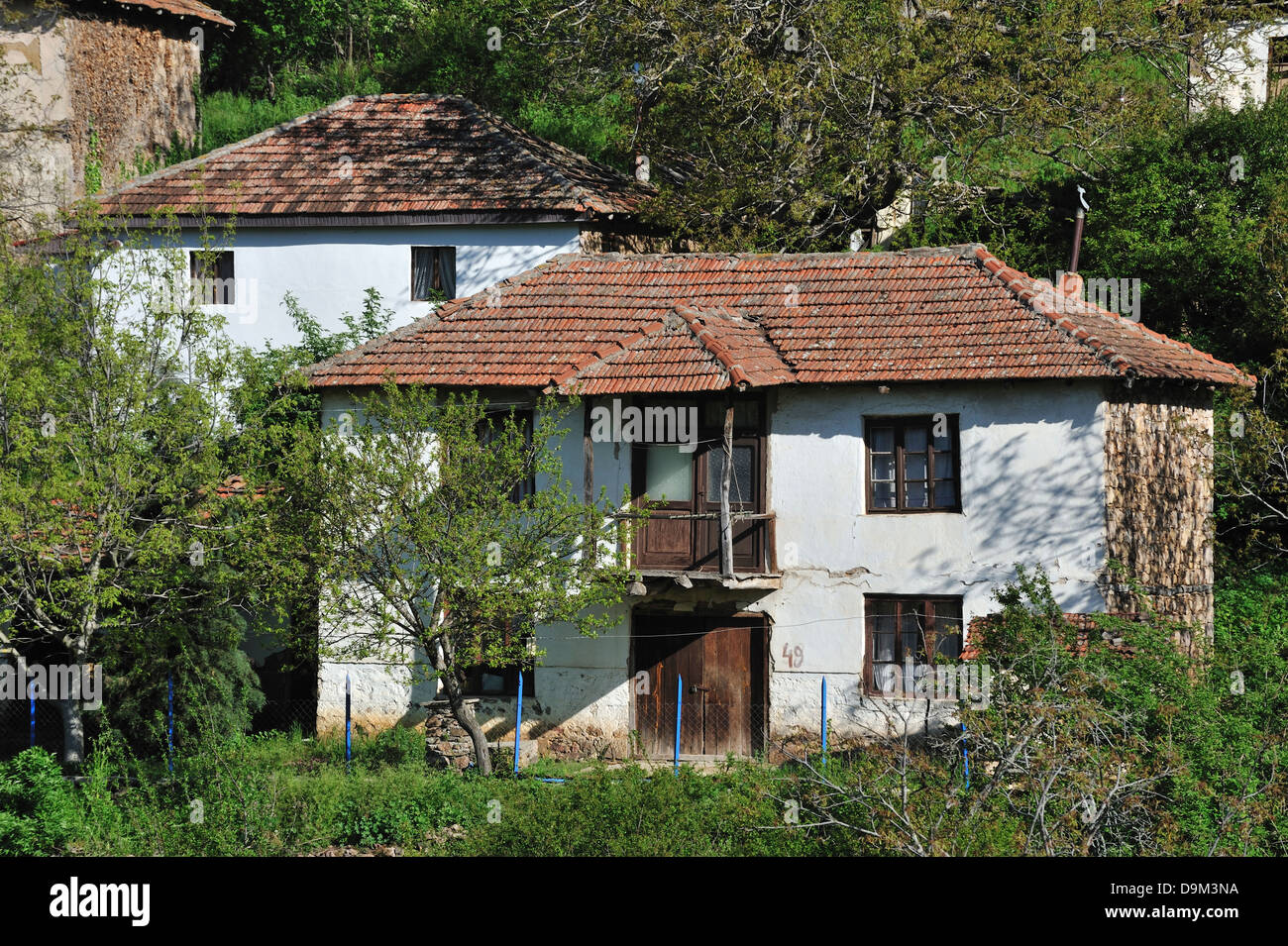 Traditional house, village of Lesnovo, Macedonia Stock Photo Alamy