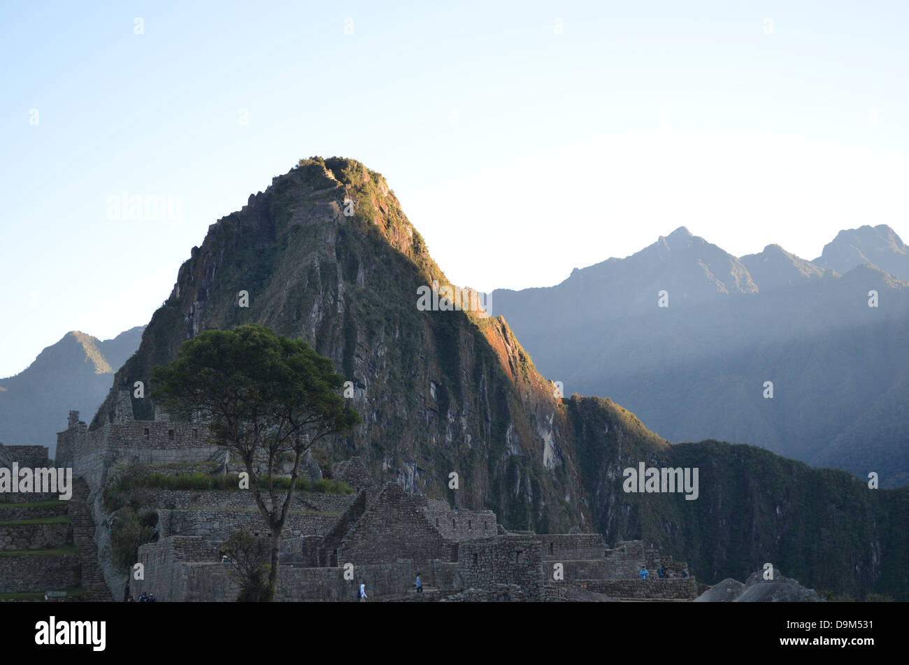 Sunrise at Machu Picchu, Peru Stock Photo