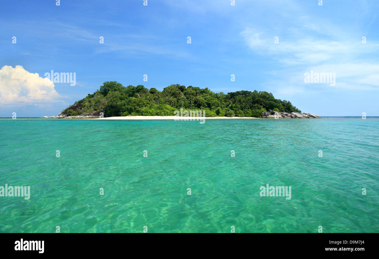 Tropical Island, perfect getaway Stock Photo
