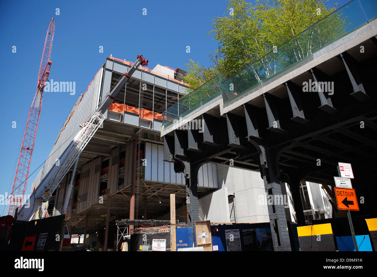 Whitney museum construction Stock Photo