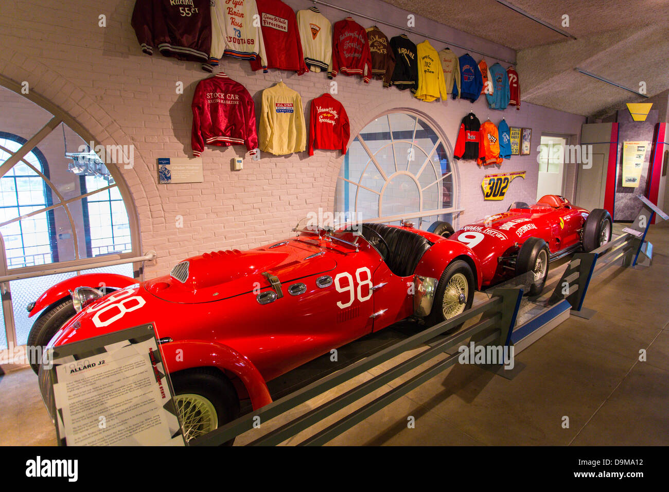 Interior exhibits at the Saratoga Automobile Museum in Saratoga Springs