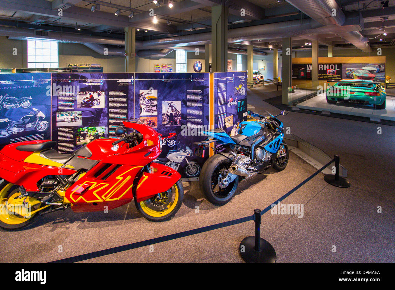Interior exhibits at the Saratoga Automobile Museum in Saratoga Springs