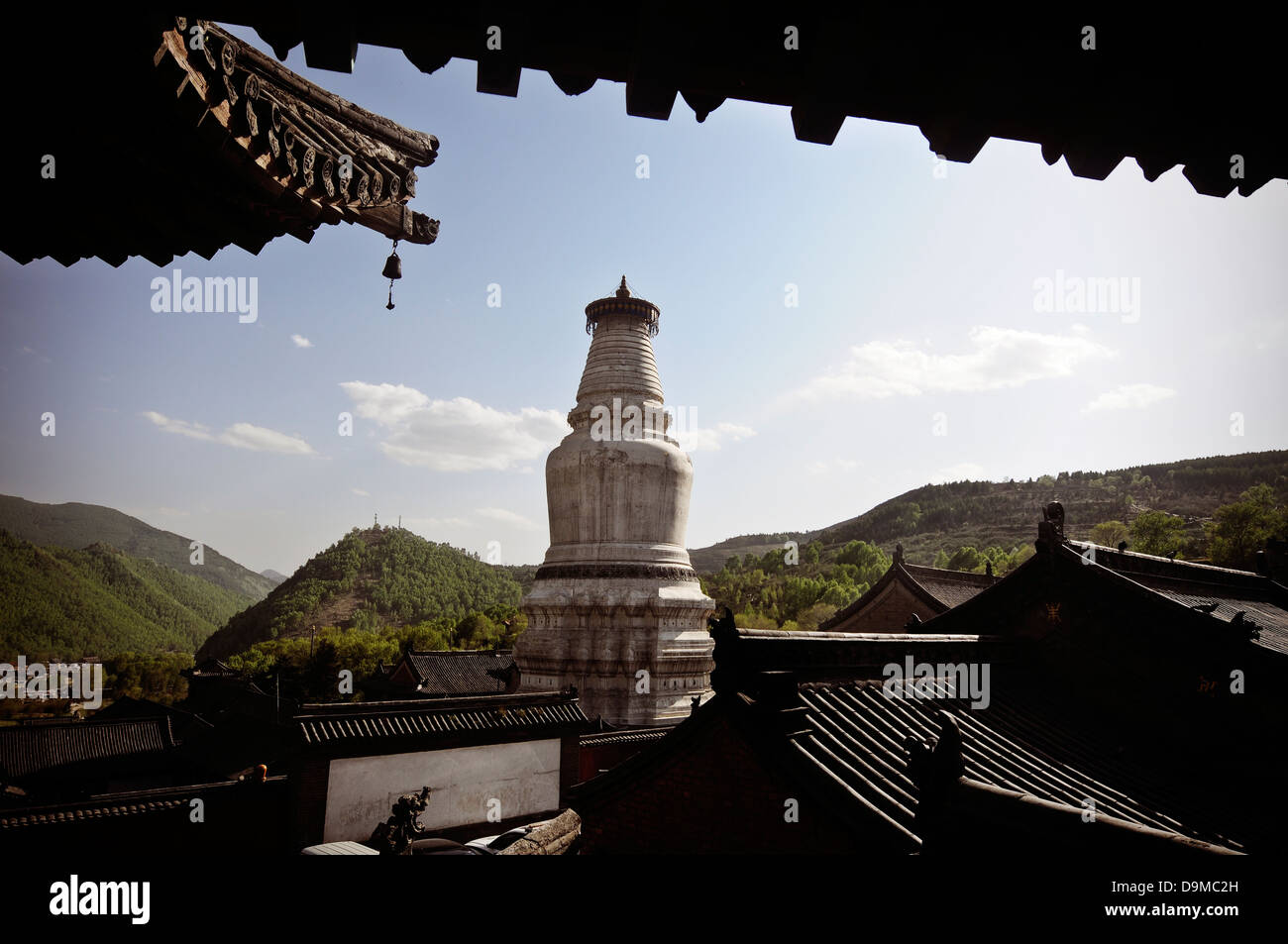 Life on Wutaishan — one of China's most important Buddhist mountains Stock Photo