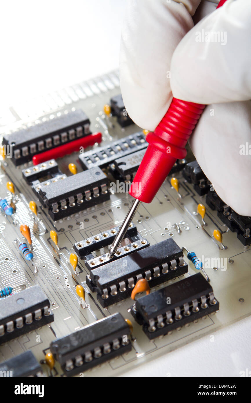 repairing industrial circuit board Stock Photo Alamy