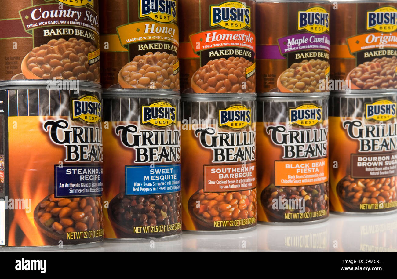 Studio Product Shot Bush's Can Beans USA Stock Photo 57612105 Alamy
