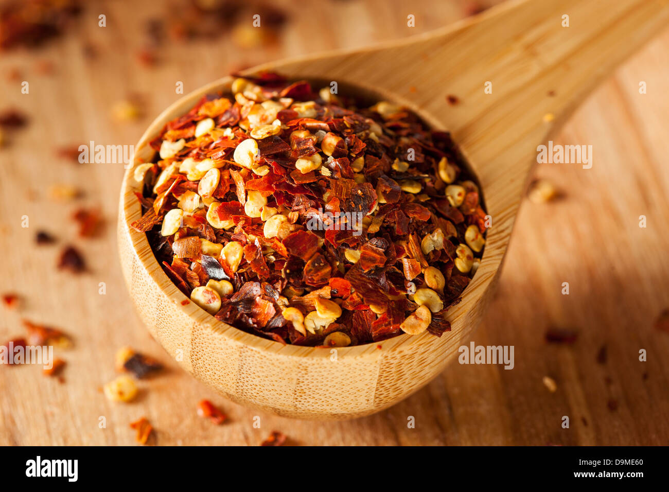 Organic Spicy Red Pepper Flakes used for cooking Stock Photo Alamy