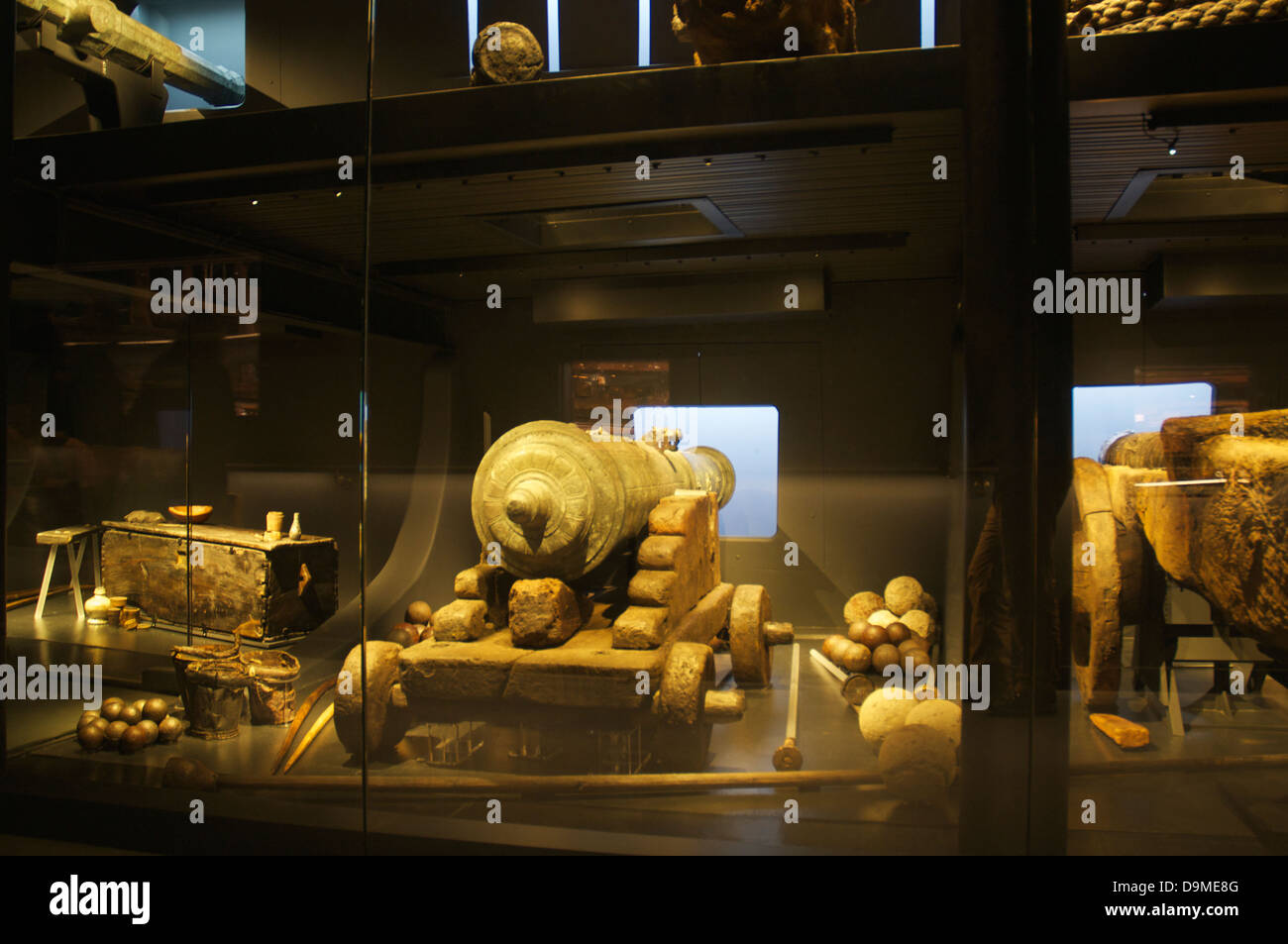 Mary Rose exhibition display inside museum Stock Photo Alamy