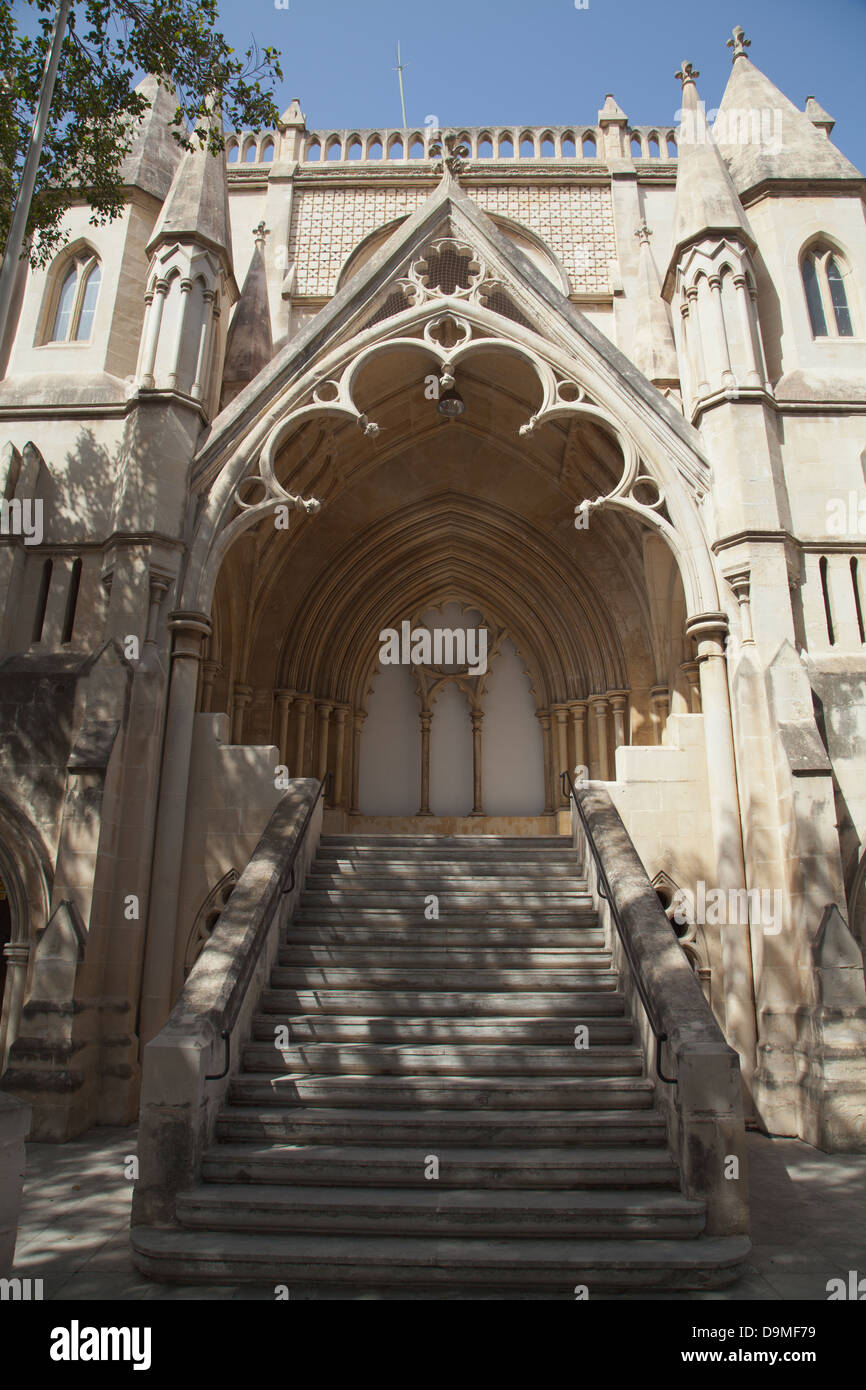 Neo-Gothic building, Floriana, Malta. Stock Photo