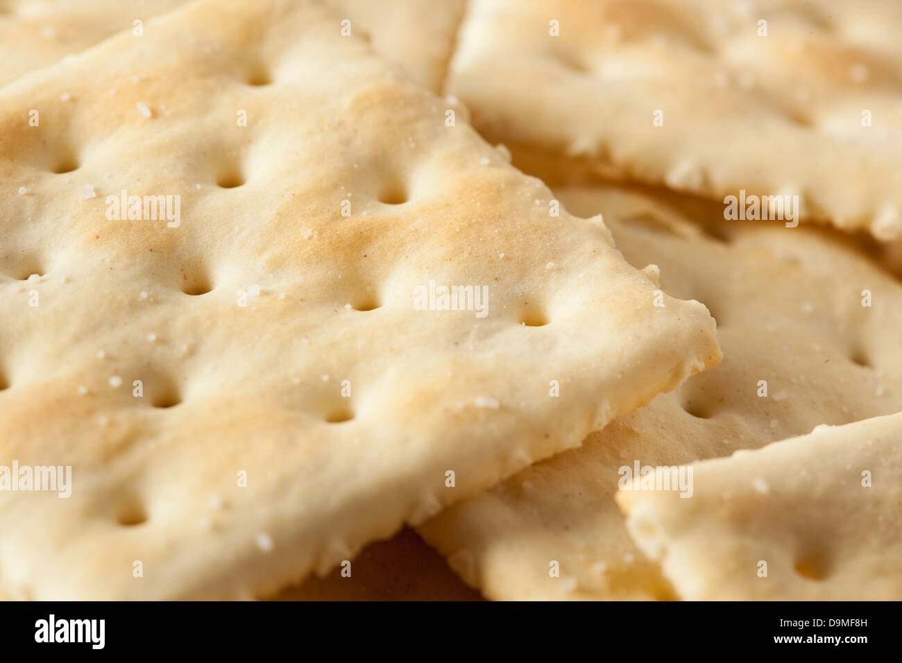 Organic Whole Wheat Soda Crackers ready to eat Stock Photo Alamy