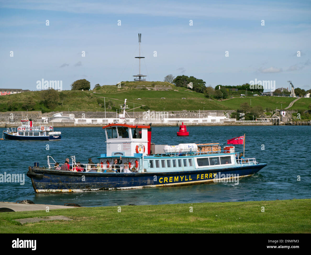 Cremyll Ferry between Mount Edgcumbe, Cornwall and Stonehouse Plymouth, Devon Stock Photo