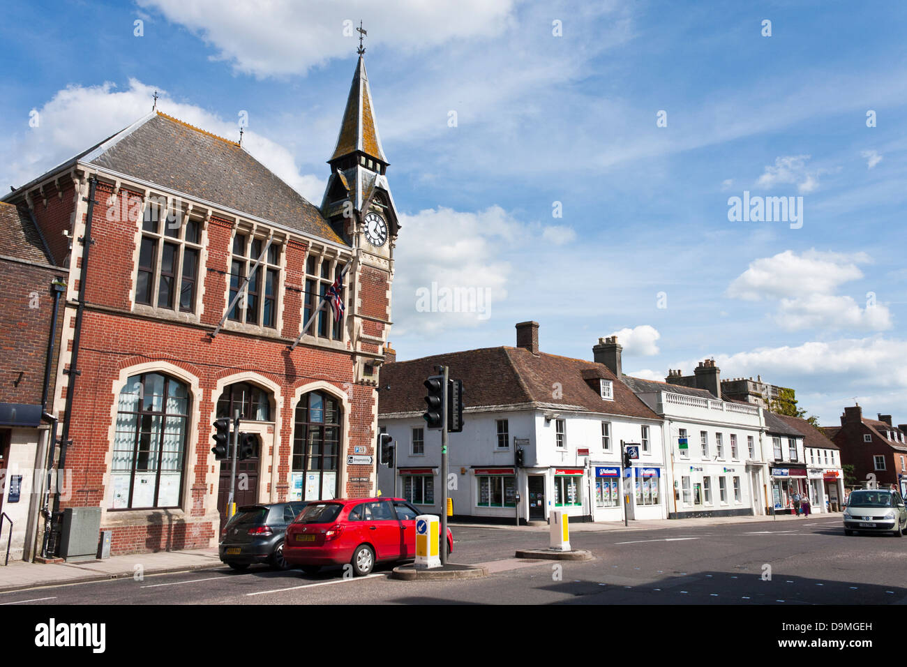 Wareham Town Hall, Dorset, UK Stock Photo