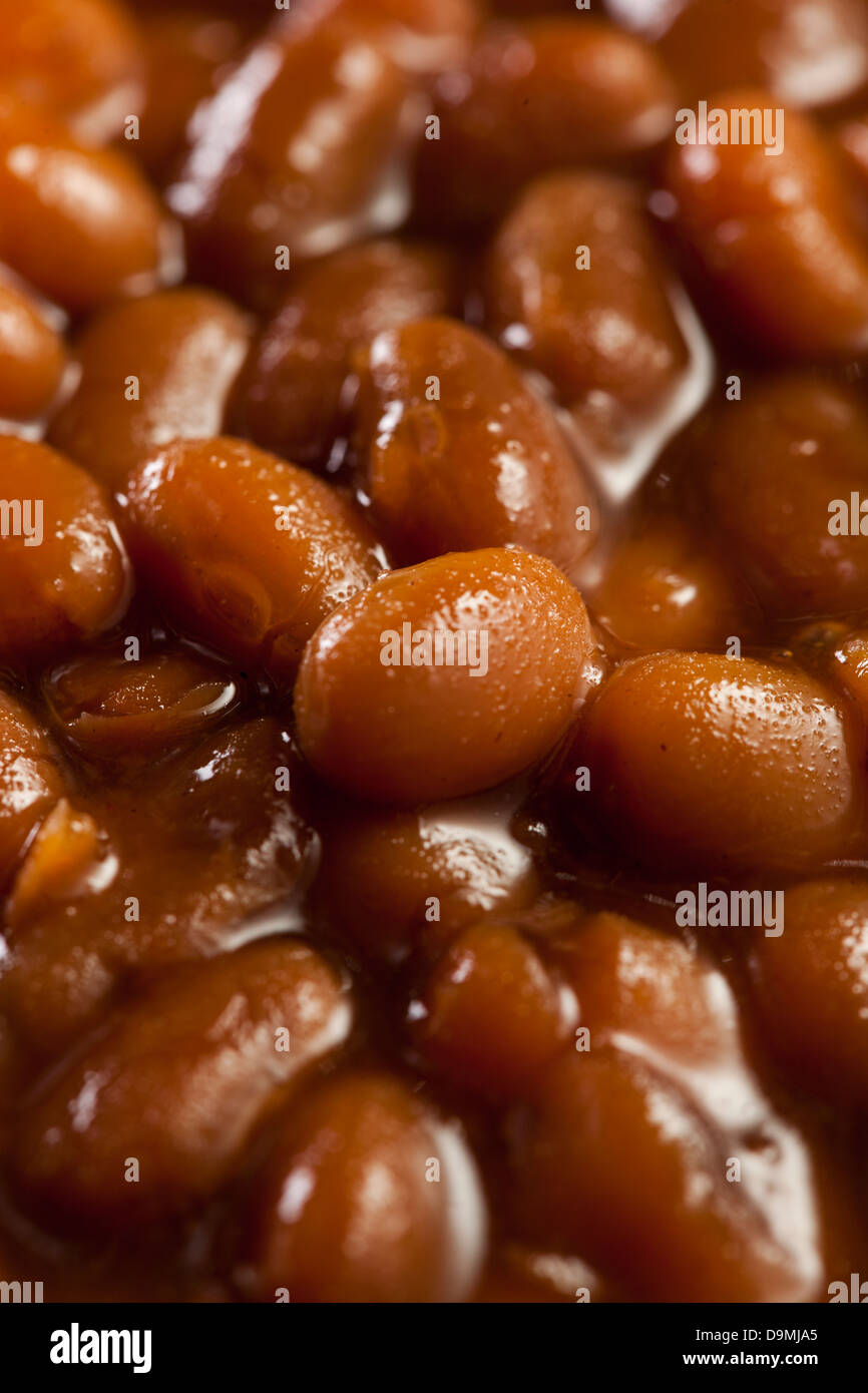 Homemade Barbecue Baked Beans with pork in a bowl Stock Photo Alamy