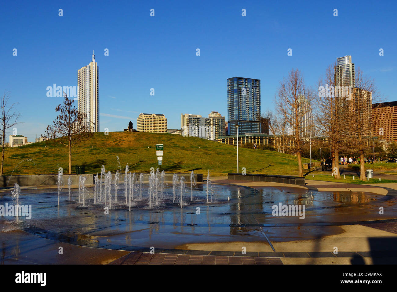 View of downtown Austin, TX Stock Photo