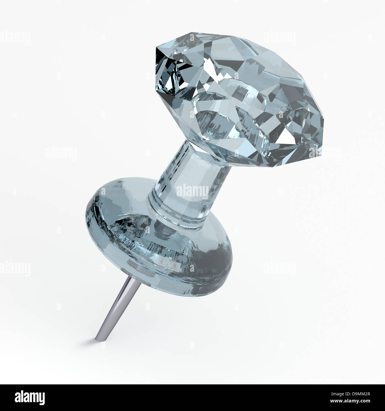 3D Thumbtack Diamond Stock Photo Alamy