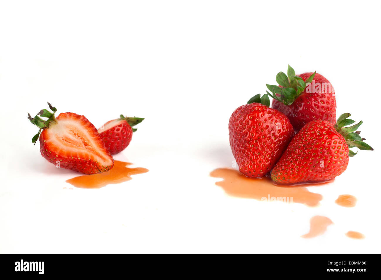 Juicy Strawberries Stock Photo