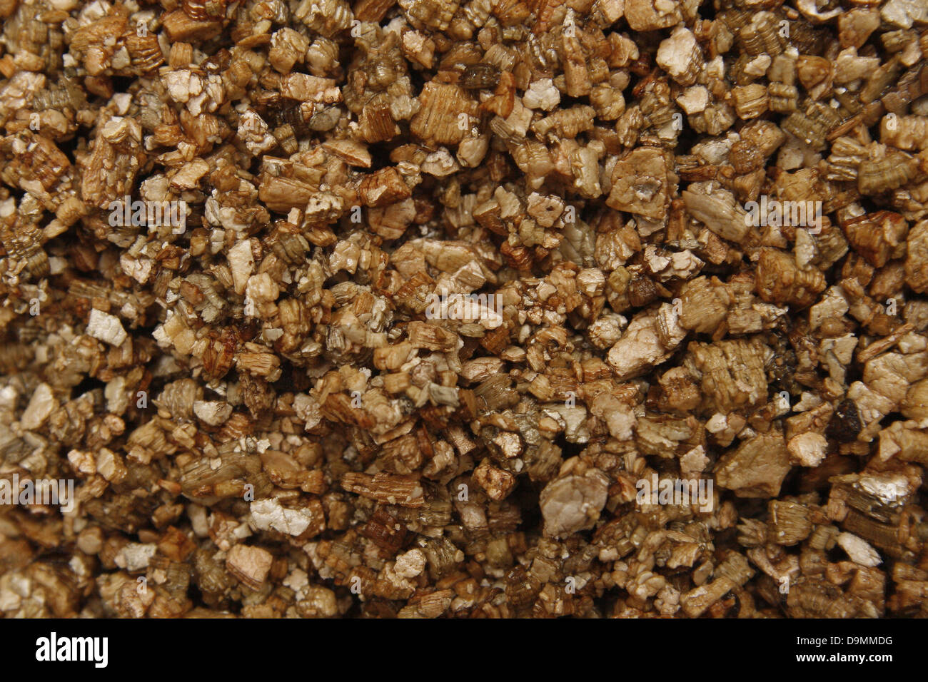 close up image of moist vermiculite pieces Stock Photo