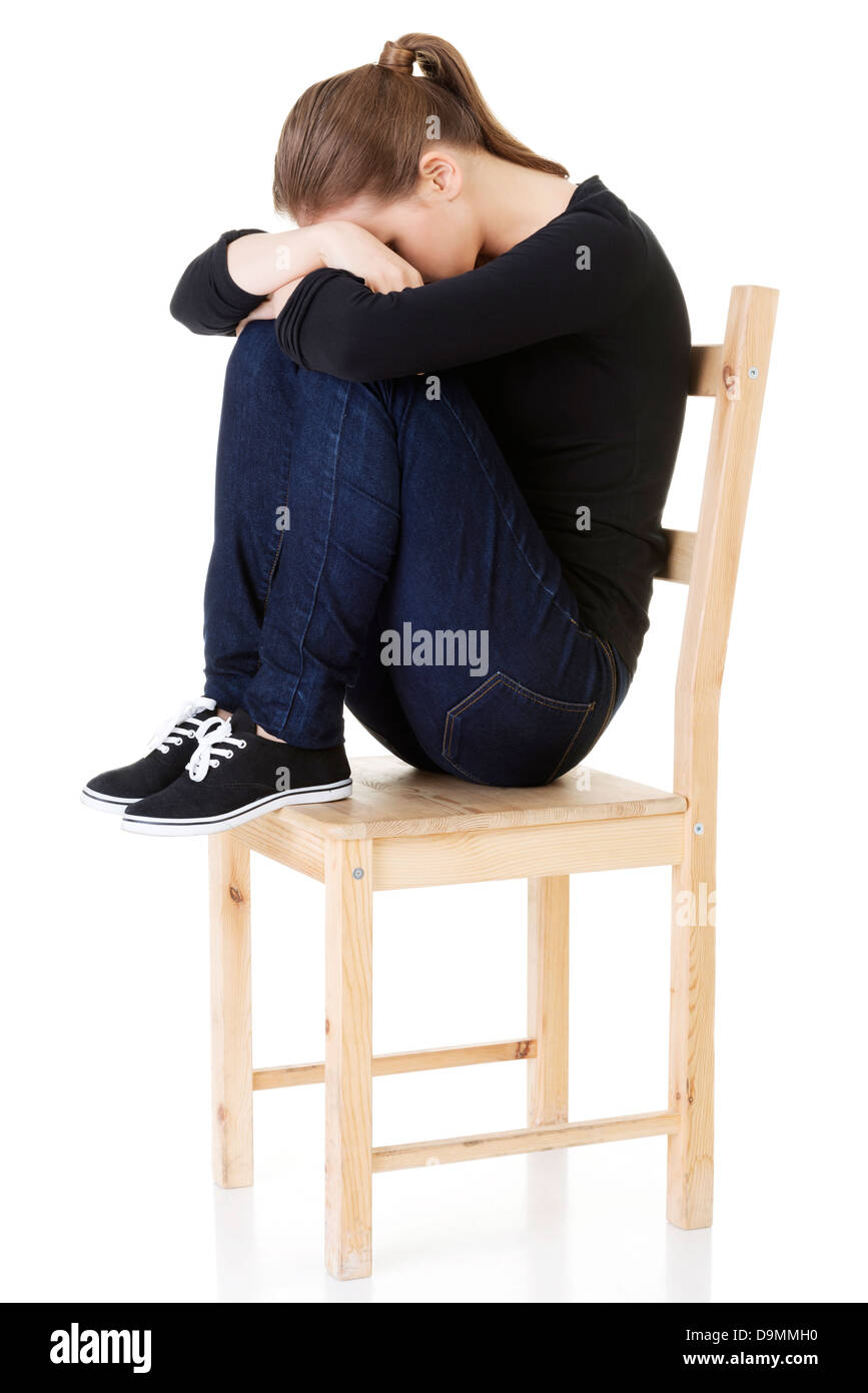 Teen lonely depressed isolated sad hi-res stock photography and images ...