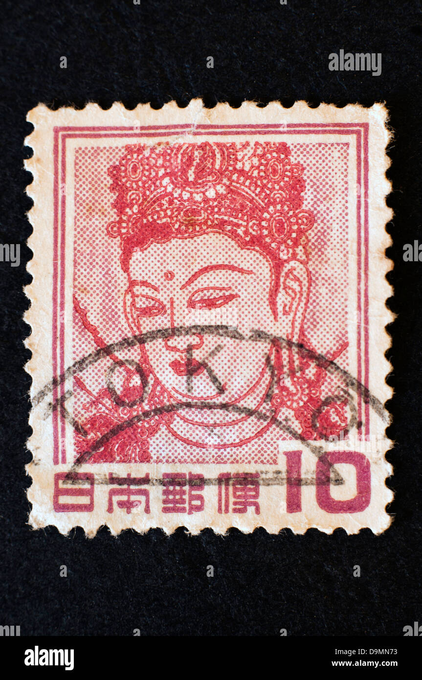 old japanese postage stamp in studio setting Stock Photo Alamy