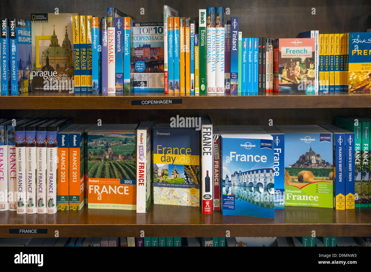 Travel books Stock Photo