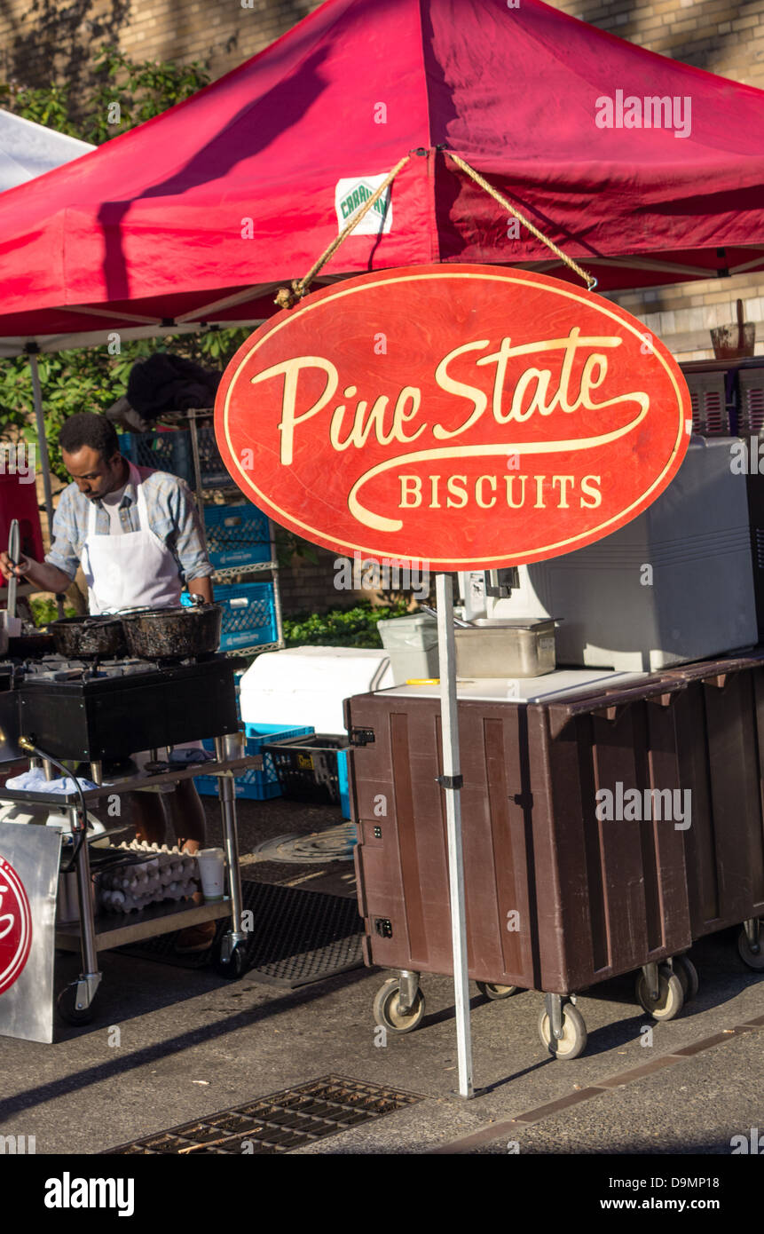 Portland Oregon United States. Pine Street Biscuits operates a local