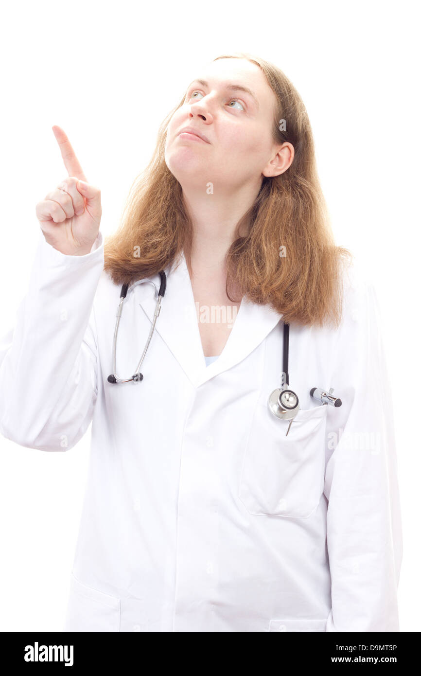 Doctor showing pointing presentation hi-res stock photography and ...