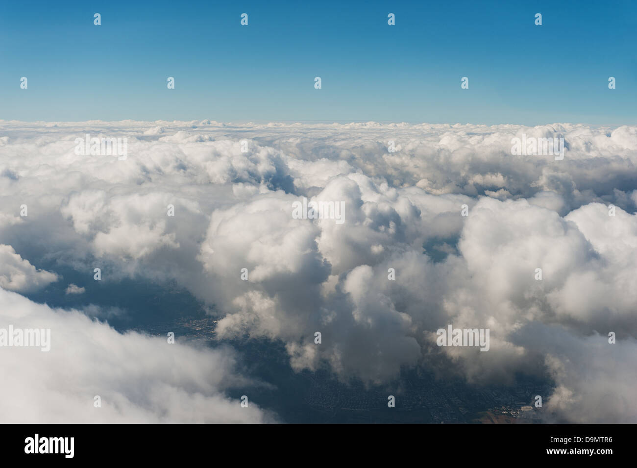 Sky completely with clouds Stock Photo