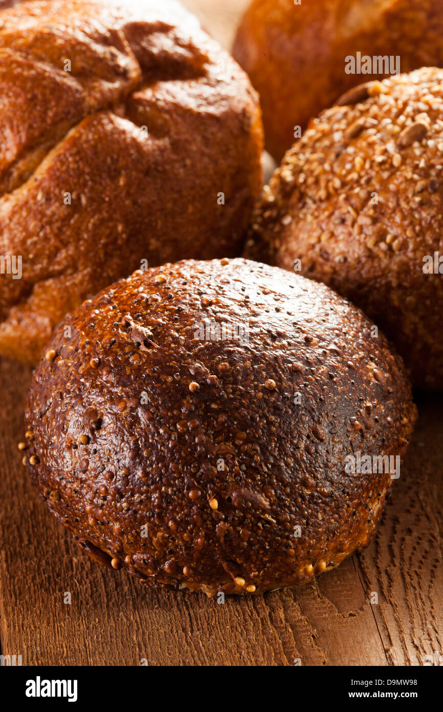Homemade Whole Grain Dinner Rolls for dinner Stock Photo Alamy