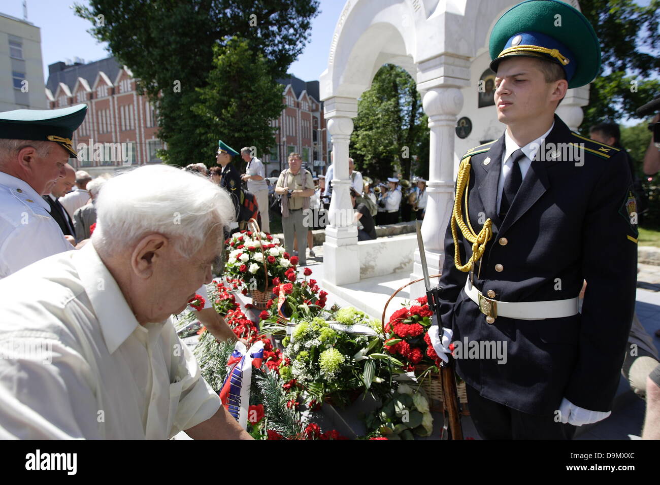 Kaliningrad, Russia 22nd, June 2013 Died and Missing Soldiers and People during WWII monument unveiling ceremony in Kaliningrad. Credit:  Michal Fludra/Alamy Live News Stock Photo