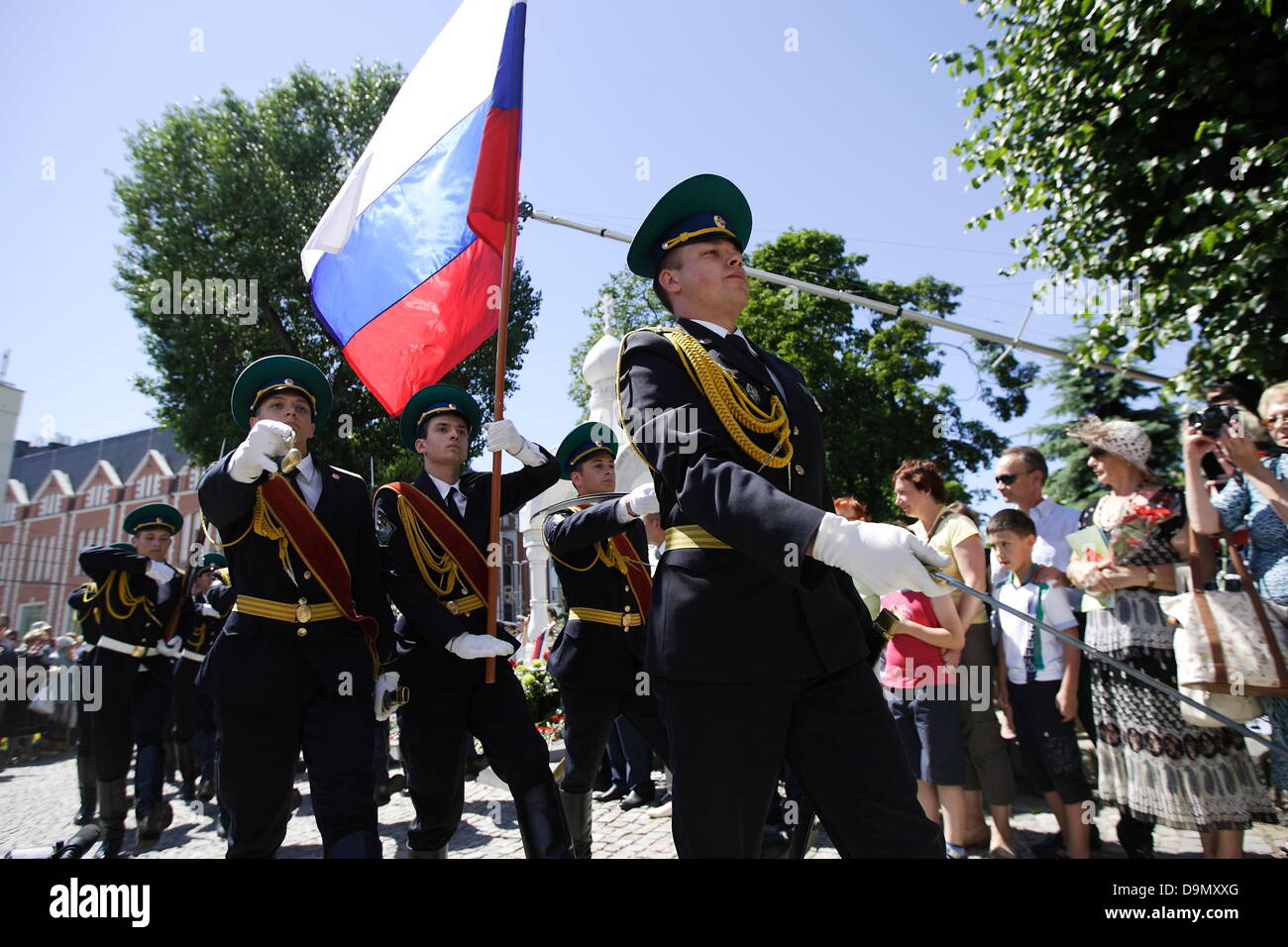 Kaliningrad, Russia 22nd, June 2013 Died and Missing Soldiers and People during WWII monument unveiling ceremony in Kaliningrad. Credit:  Michal Fludra/Alamy Live News Stock Photo
