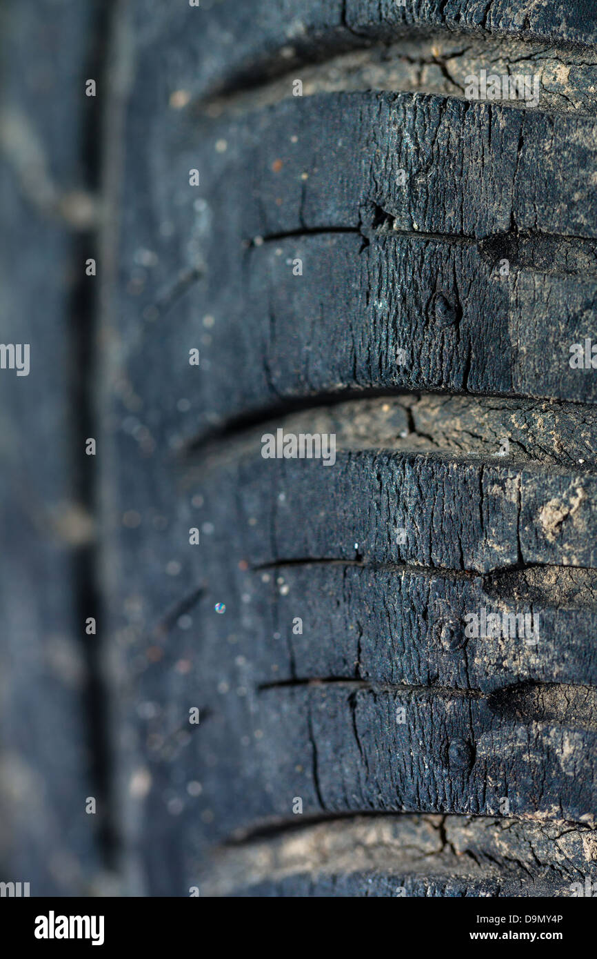 Worn tires Stock Photo