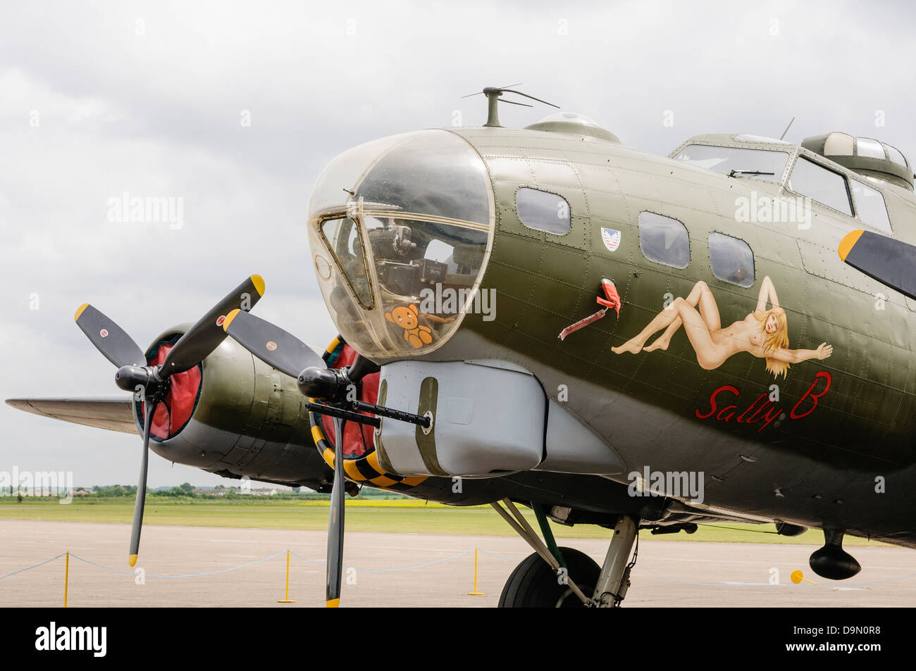 B 17g Flying Fortress Bomber Sally B One Of Three Aircraft Used In Stock Photo Alamy